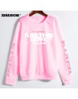 XUANSHOW Unisex miłośników ubrania koreański BLACKPINK zabij ten miłość Album litery bluza Man kobieta sweterek Sudadera Mujer