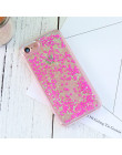 KISSCASE Glitter Bling ruchome piaski etui na telefony dla iPhone 6 s 6 5S 5 SE 4S 4 8 7 luksusowych płynącej dziewczęcy etui na