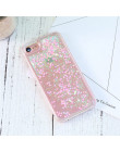 KISSCASE Glitter Bling ruchome piaski etui na telefony dla iPhone 6 s 6 5S 5 SE 4S 4 8 7 luksusowych płynącej dziewczęcy etui na