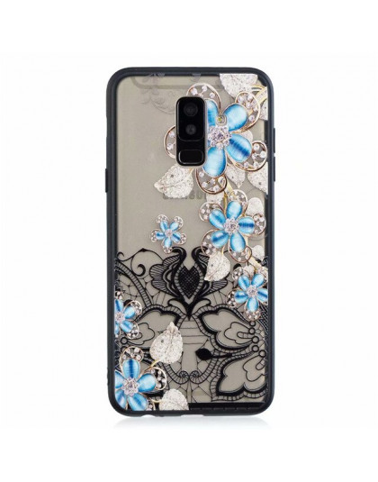 3D farby koronki kwiat etui na telefon komórkowy do Samsung galaxy S8 S8Plus S9 S7edge A3 A5 A6 A8 Plus J8 j3 J4 J5 J6 J7 Pro/Pr