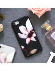UOJSJK etui na telefony dla iPhone 6 s 7 Plus 8 Plus X etui 6 s kwiat silikonowa miękka TPU kobiety matowe etui dla iPhone XR X 