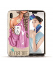 Śliczne moda dziewczyny Ragazza kobiety Gal telefon etui na Huawei P30 P20 Lite Pro P10 Lite Plus P8 P9 Lite 2017 PSmart skrzynk