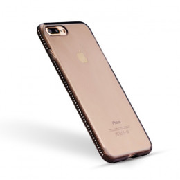 Luksusowy kryształ diament miękki silikonowy pokrowiec na iPhone 6 s 6S 7 7S iPhone 8 Plus X 10 XR XS max 6Plus 6SPlus 7Plus 8 P