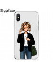 Moda ciężko pracować, dziewczyna Boss etui na telefony dla iPhone XS MAX XR X 8 7 6 6 s Plus 5S SE przezroczysty dziewczyna mięk