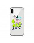 Ciciber Cute Cartoon zwierząt lama alpaki pokrywa dla Apple iPhone 7 8 6 6s Plus X XR XS MAX 5S SE przypadku telefonu miękkiego 