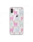 Ciciber Cute Cartoon zwierząt lama alpaki pokrywa dla Apple iPhone 7 8 6 6s Plus X XR XS MAX 5S SE przypadku telefonu miękkiego 