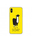 Ciciber Cute Cartoon zwierząt lama alpaki pokrywa dla Apple iPhone 7 8 6 6s Plus X XR XS MAX 5S SE przypadku telefonu miękkiego 