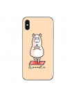 Ciciber Cute Cartoon zwierząt lama alpaki pokrywa dla Apple iPhone 7 8 6 6s Plus X XR XS MAX 5S SE przypadku telefonu miękkiego 