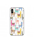 Ciciber Cute Cartoon zwierząt lama alpaki pokrywa dla Apple iPhone 7 8 6 6s Plus X XR XS MAX 5S SE przypadku telefonu miękkiego 