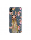 Ciciber Cute Cartoon zwierząt lama alpaki pokrywa dla Apple iPhone 7 8 6 6s Plus X XR XS MAX 5S SE przypadku telefonu miękkiego 