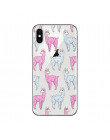 Ciciber Cute Cartoon zwierząt lama alpaki pokrywa dla Apple iPhone 7 8 6 6s Plus X XR XS MAX 5S SE przypadku telefonu miękkiego 