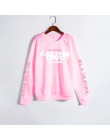 XUANSHOW Unisex miłośników ubrania koreański BLACKPINK zabij ten miłość Album litery bluza Man kobieta sweterek Sudadera Mujer