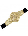 Złoty paski moda damska metalowa szeroki pas kobiet luksusowa marka projektant panie elastyczny pas do sukni 108