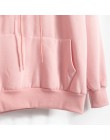 Bluza polarowa kobiety różowy damska suknia z kapturem swetry damskie z długim rękawem na co dzień bluza z kapturem odzież bluza