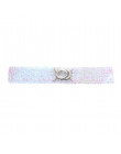 1PC wiosna eleganckie kobiety moda metaliczny kolor miękkie Faux skóry szeroki pas Self Tie Wrap wokół pas w talii cekiny pasek 