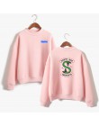 KPOP Riverdale różowy kobiety i mężczyźni bluzy z kapturem bluzy moda bluza z kapturem z długim rękawem odzież codzienna south s
