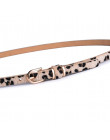 Damskie obcisłe skórzany pasek jednolity kolor w pasie lub biodra Ornament 10 rozmiary 1.5cm szerokości Leopard pas Cummerbund p