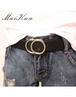 MaiKun pasy dla kobiet kobieta podwójny pierścień klamra skórzane cienki pasek paski pas dla spodnie spódnica