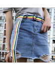 Helloguoguo płótno pas kobiety/mężczyźni kolorowe rainbow paski/na płótnie/długo/nylon/kowboj/kobiet/ pasy moda pas 2018 dla kob