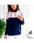 Kobiety sweter 2019 jesień dziewczyny bluza z kapturem z nadrukiem bluza z kapturem na co dzień O-neck z długim rękawem bluzy z 