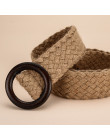 DKBLINGS moda bawełna i konopi w pasie o szerokości uszczelnienie tkane Sen z spódnica pas koreański drewniane klamra ozdobny pa