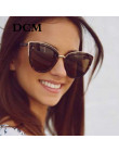 DCM Cateye okulary kobiety w stylu Vintage gradientu okulary Retro Cat eye okulary przeciwsłoneczne okulary damskie UV400