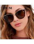 DCM Cateye okulary kobiety w stylu Vintage gradientu okulary Retro Cat eye okulary przeciwsłoneczne okulary damskie UV400