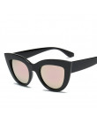 2018 nowy Cat Eye okulary przeciwsłoneczne damskie kolorowe soczewki mężczyźni w kształcie Vintage okulary przeciwsłoneczne okul