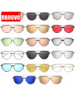 RBROVO 2018 marka projektant kociego oka okulary kobiety w stylu Vintage Metal odblaskowe okulary dla kobiet lustro Retro óculos