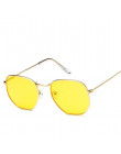Moda okulary przeciwsłoneczne damskie marka projektant mała ramka wielokąta ramki do okularów i okularów słonecznych mężczyźni w