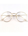 Modne okulary damskie optyczne zerówki metaliczne delikatne cienkie oprawki okrągły kształt kolor złoty srebrny czarny