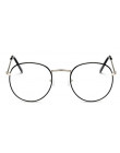 Modne okulary damskie optyczne zerówki metaliczne delikatne cienkie oprawki okrągły kształt kolor złoty srebrny czarny