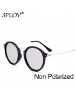 New Arrival okrągłe okulary przeciwsłoneczne powłoka Retro mężczyźni kobiety marka projektant okulary przeciwsłoneczne w stylu V