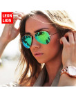 LeonLion 2018 Pilot lustro okulary kobiety/mężczyźni marka projektant luksusowe okulary przeciwsłoneczne kobiety w stylu Vintage