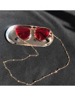 Moda Chic kobiet złoto srebro łańcuchy okularów okulary do czytania zroszony łańcuszek do okularów okulary uchwyt na przewód pas