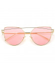 LeonLion marka projektant okulary Cat eye kobiety w stylu Vintage Metal odblaskowe okulary dla kobiet lustro Retro óculos De Sol