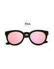 Cat eye różowe okulary kobieta odcienie lustro kobiece kwadratowe okulary przeciwsłoneczne dla kobiet powłoka oculos moda marka 