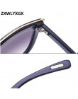 ZXWLYXGX Cat eye okulary przeciwsłoneczne damskie marka projektant Vintage gradientu okulary Sexy Retro Cateye okulary przeciwsł