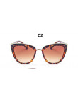 ZXWLYXGX Cat eye okulary przeciwsłoneczne damskie marka projektant Vintage gradientu okulary Sexy Retro Cateye okulary przeciwsł