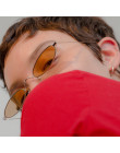Małe owalne okrągłe okulary przeciwsłoneczne dla mężczyzn kobiet oprawki retro żółty czerwony vintage