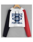 Riverdale bluza z kapturem bluzy South Side węże Streetwear topy wiosna bluzy z kapturem kobiet z kapturem Harajuku jesień zima 