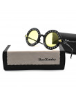 Moda Unisex okrągły OKULARY W STYLU RETRO kobiety w stylu Vintage okulary koło klasyczny pszczoła list okulary mężczyźni odcieni