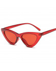 2019 moda okulary przeciwsłoneczne kobieta marka projektant vintage retro trójkątne cat eye okulary óculos De Sol przezroczyste 