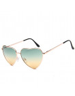LeonLion 2019 w stylu Vintage serce okulary przeciwsłoneczne damskie marka projektant cukierki kolor gradientu okulary przeciwsł