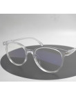 Modne damskie okulary oprawki do okularów vintage okrągłe z przezroczystymi szkłami