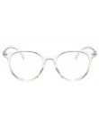 Modne damskie okulary oprawki do okularów vintage okrągłe z przezroczystymi szkłami