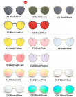 DJXFZLO Retro owalne okulary przeciwsłoneczne kobiety/mężczyźni marka projektant vintage mały czarny czerwone żółte odcienie oku