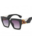 Plac ponadgabarytowych okulary kobiety luksusowa marka 2019 nowy projektant gradientu okulary duża ramka w stylu Vintage okulary