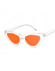 Małe Cat Eye okulary przeciwsłoneczne damskie czerwony czarny rama kobiety marka projektant okulary przeciwsłoneczne dla kobiet 