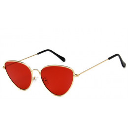 Trendy przyciemniane kolor w kształcie Vintage okulary przeciwsłoneczne Famle w kształcie kropli Ocean Cat Eye okulary przeciwsł